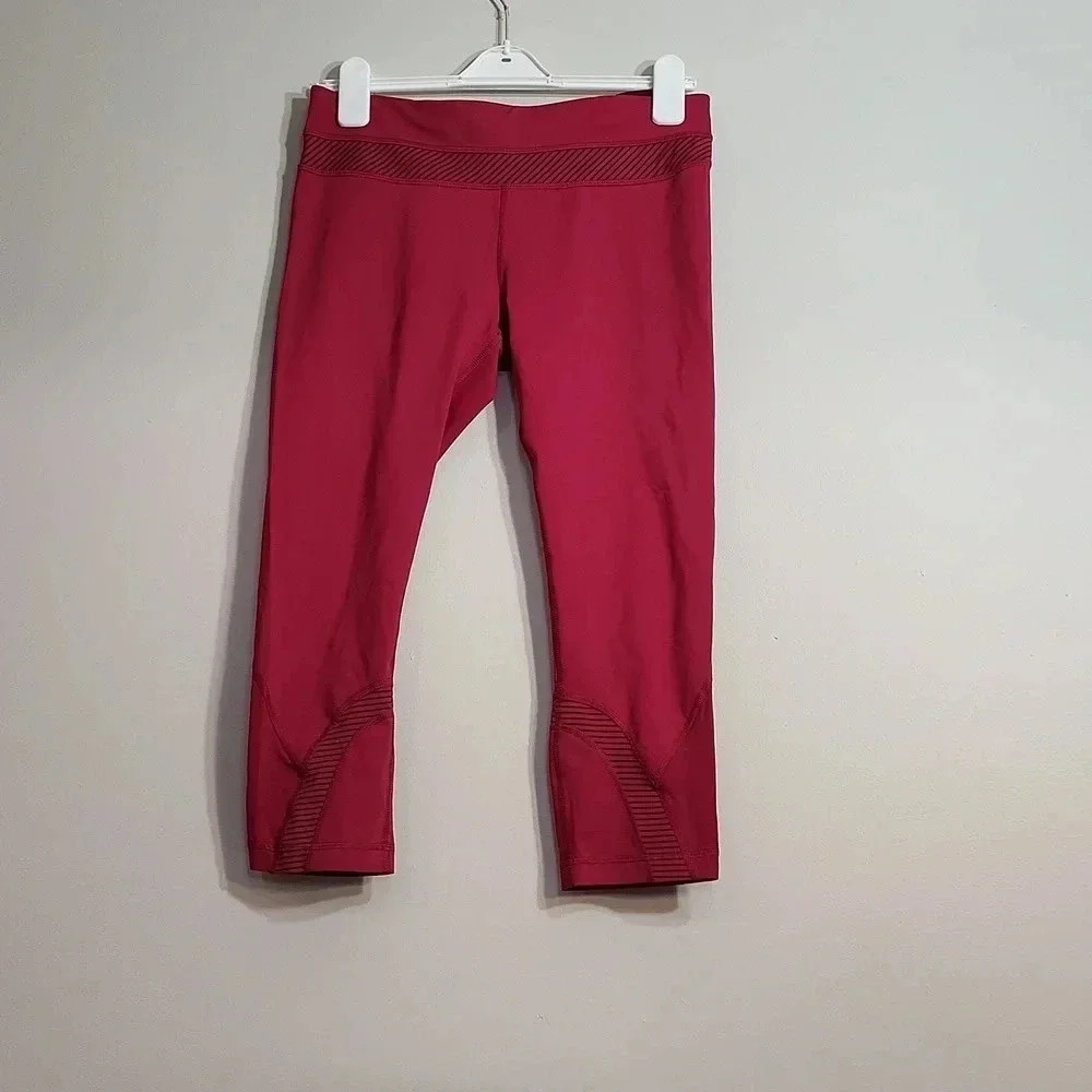 Lululemon Red Capri Leggings